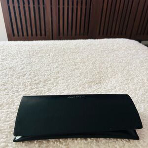 Saint Laurent Sleek Black Leather Sunglasses Case